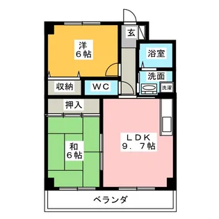 サザンヒルズ【1階】の間取り