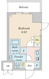 プラウドフラット神楽坂II【4階】の間取り