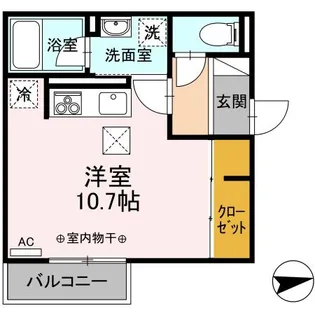 アルファキューブ【1階】の間取り