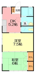 クリーンヒルス【1階】の間取り