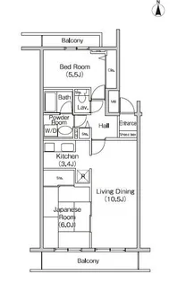 東京都府中市天神町1【マンション】の間取り