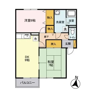 メゾン・メルヴェーユ A【2階】の間取り