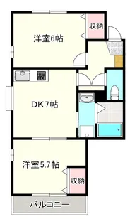 メゾン・ド・クレールII【1階】の間取り