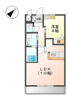 1LDKの間取り画像