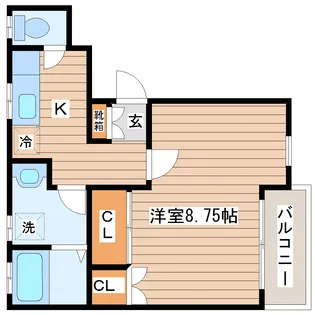 グランソール南仙台【2階】の間取り