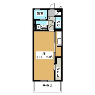 リベルテ末広【1階】の間取り