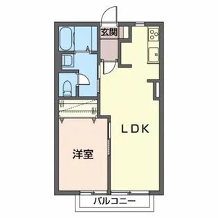 福島県郡山市八山田2【アパート】の間取り