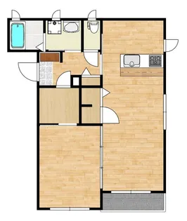 1LDKの間取り画像