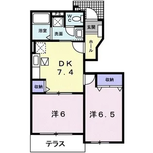 クロスロードスクエア【1階】の間取り