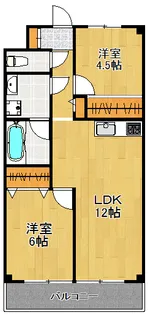 神奈川県横浜市港北区綱島西5【マンション】の間取り