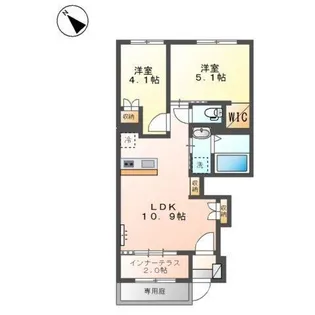 パルテノス【1階】の間取り