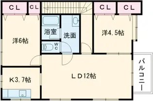 BLACKCOMB(ブラッコム)【2階】の間取り