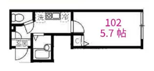 アール阿佐ヶ谷【1階】の間取り