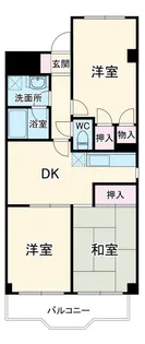 プラザ東【3階】の間取り