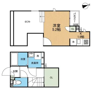 CB近見レーベン【1階】の間取り