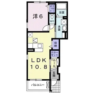 ファミーユ オオタケII【1階】の間取り