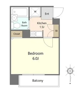 クレッセント梅屋敷【3階】の間取り
