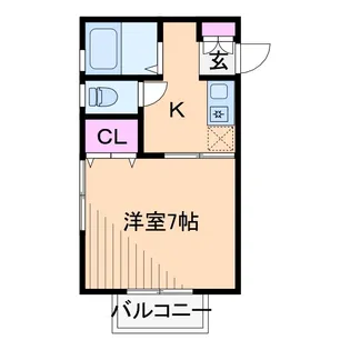レモンハウスII【2階】の間取り