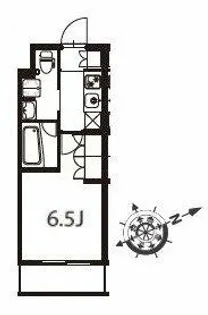 アジールコート東大井【4階】の間取り