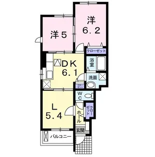 千葉県成田市本三里塚【アパート】の間取り