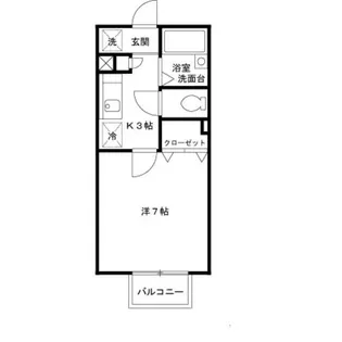 パセオ西之町【1階】の間取り