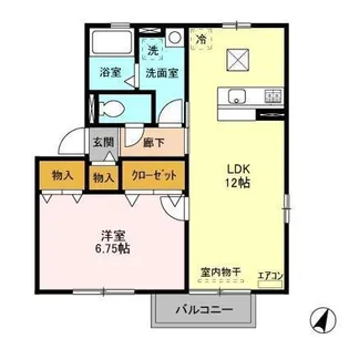 グロワール【1階】の間取り