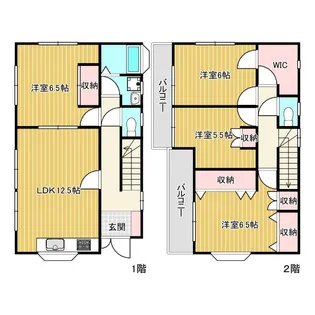 神奈川県厚木市中依知【一戸建】の間取り