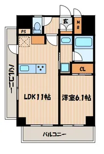 アール・ケープラザ横濱VII【3階】の間取り