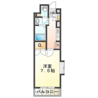 アンオゥル鵜の森【6階】の間取り