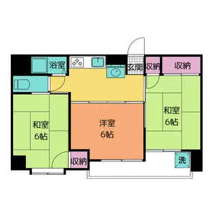 大須レジデンス【6階】の間取り