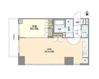 東京都港区芝2【マンション】の間取り