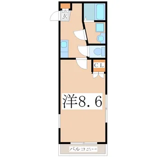 鹿児島県鹿児島市下荒田4【マンション】の間取り