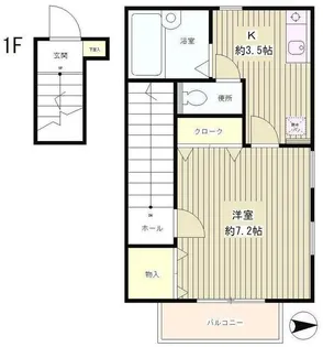 東京都杉並区荻窪4【アパート】の間取り