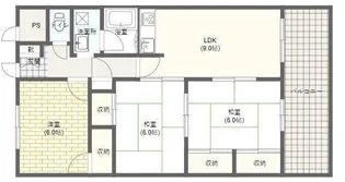 徳島県徳島市南昭和町6【アパート】の間取り