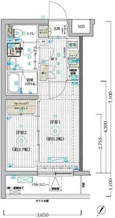 ブライズ堀切菖蒲園【3階】の間取り