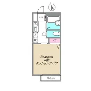 1Kの間取り画像