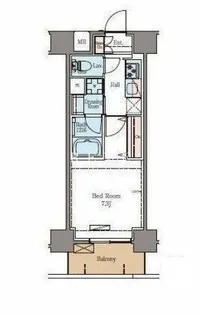 ラグゼナ秋葉原【8階】の間取り