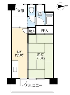 UR中百舌鳥公園【8階】の間取り