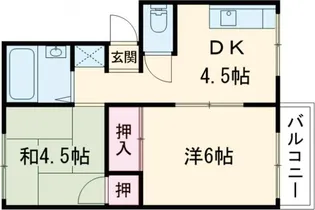 プレジール桂【2階】の間取り