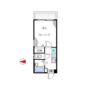 アーケィディア【1階】の間取り