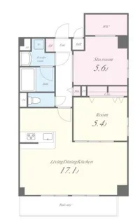 マークス桜【5階】の間取り