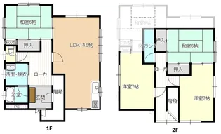 青森県弘前市大字千年1【一戸建】の間取り