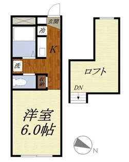 カーサ・フィオーレ【1階】の間取り