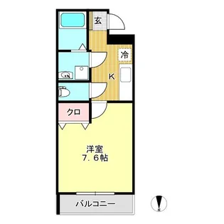 ヴィガラス大手町【5階】の間取り