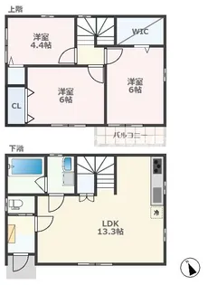 熊本県熊本市南区上ノ郷1【一戸建】の間取り