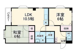 武藤第一マンション【1階】の間取り