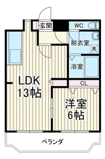 オークマンション小田急相模原【4階】の間取り