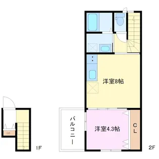 神奈川県鎌倉市腰越2【アパート】の間取り