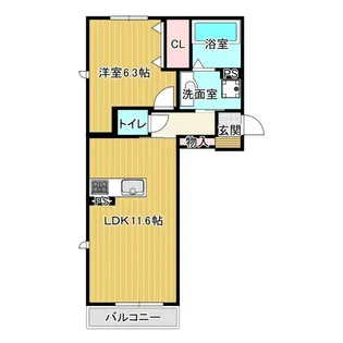 パークヴィラ下南部I【2階】の間取り