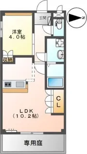 エバー・コンフォース【1階】の間取り